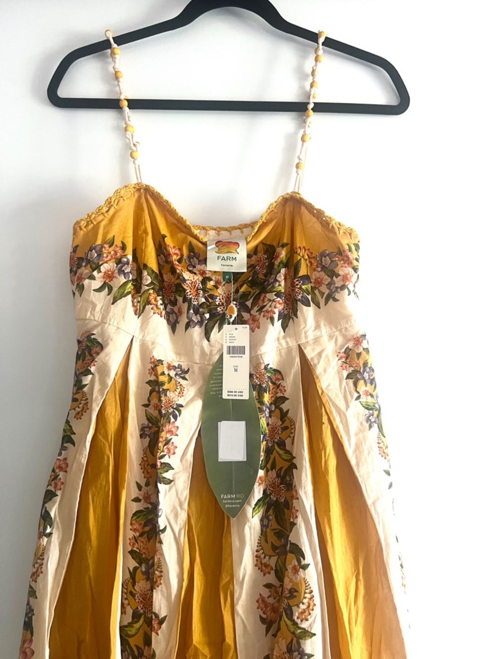 FARM Rio Sand Hilo Stripes Maxi Dress Size Medium NWT - Picture 3 of 16